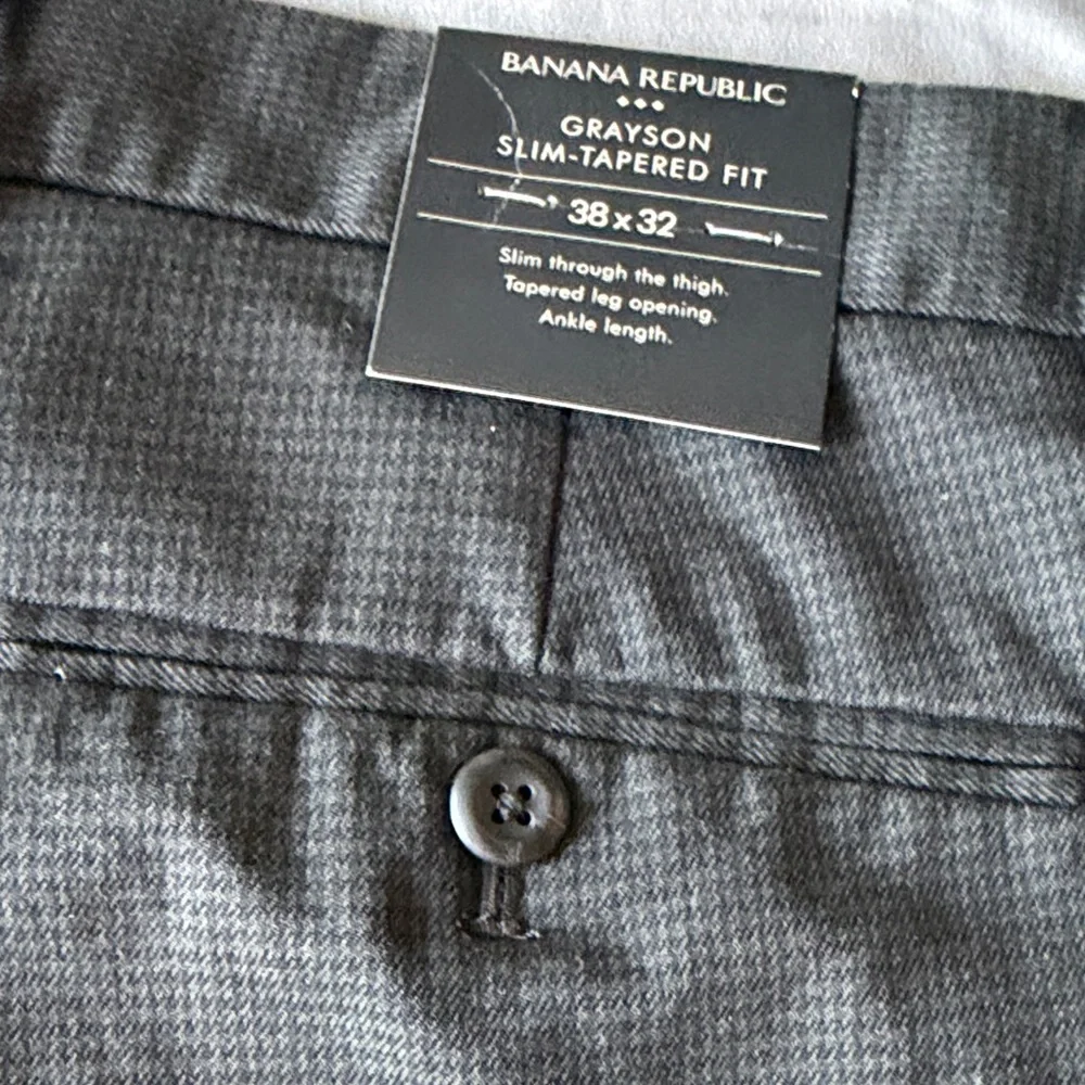 Banana Republic Charcoal Slim Tapered Pants